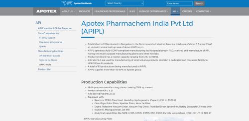 Apotex Pharmachem India Pvt Ltd